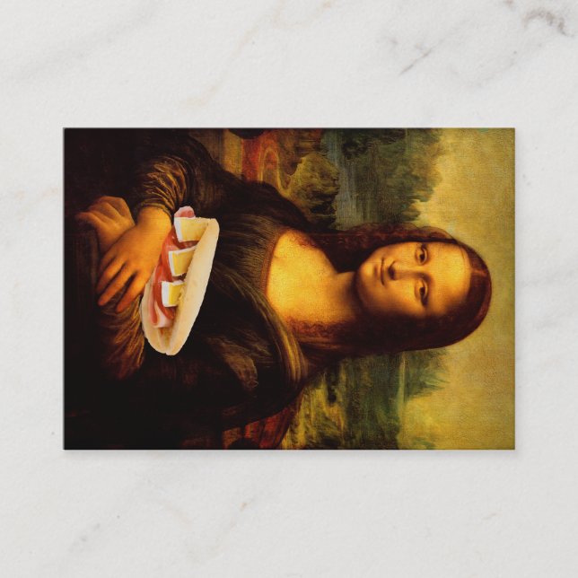 Mona Lisa Loves Panini Business Card (Front)