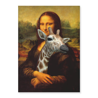Mona Lisa Loves Sweet Giraffes