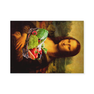 Mona Lisa Loves Vegetables Business Card