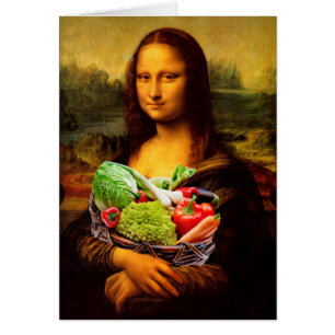 Mona Lisa Loves Vegetables Cards