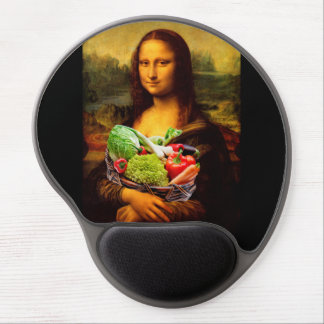 Mona Lisa Loves Vegetables Gel Mouse Pad