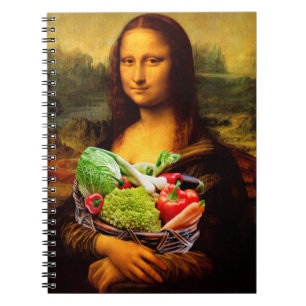 Mona Lisa Loves Vegetables Notebook