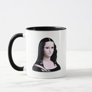 Mona Lisa Minimalist Modern Portrait Mug