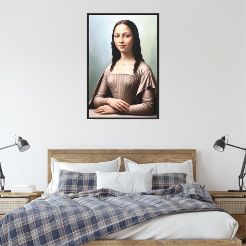 Mona Lisa modern woman Canvas Print