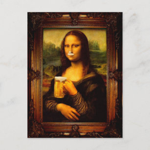 Funny Mona Lisa Postcards - No Minimum Quantity | Zazzle