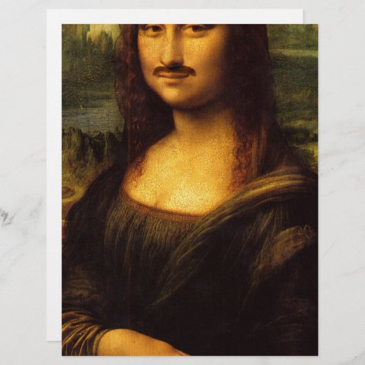mona lisa mustache (Front/Back)