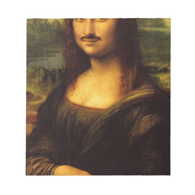 Mona Lisa mustache Notepad (Front)