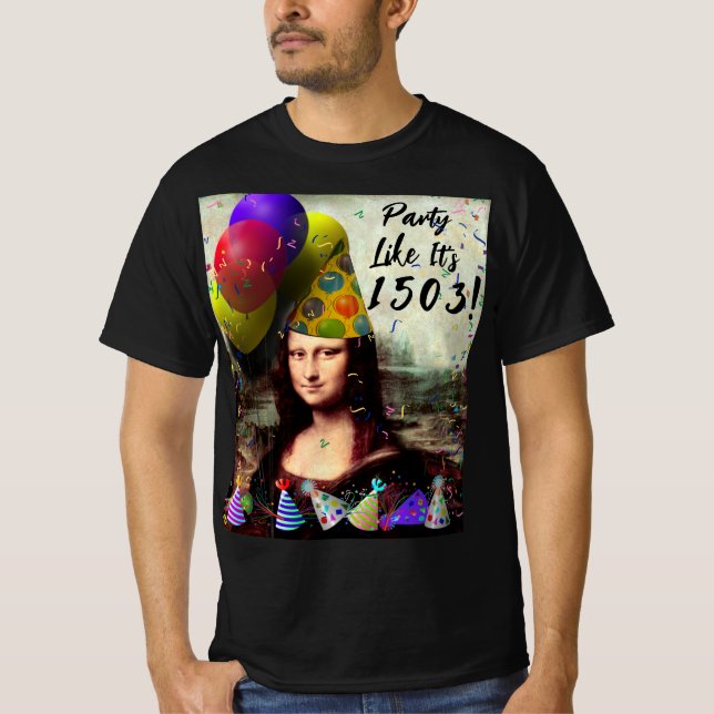 Mona Lisa New Years T-Shirt (Front)
