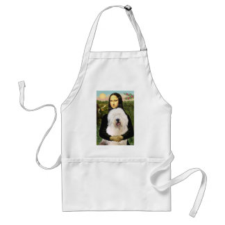 Mona Lisa - Old English 3 Adult Apron