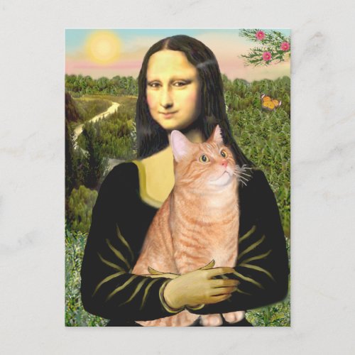 Mona Lisa _ Orange Tabby SH 46 Postcard