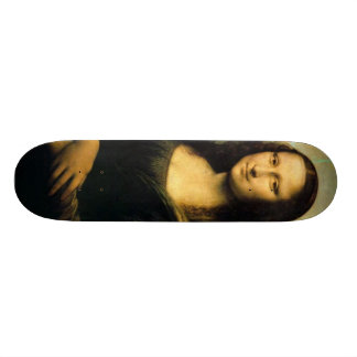 mona-lisa-painting skateboard deck