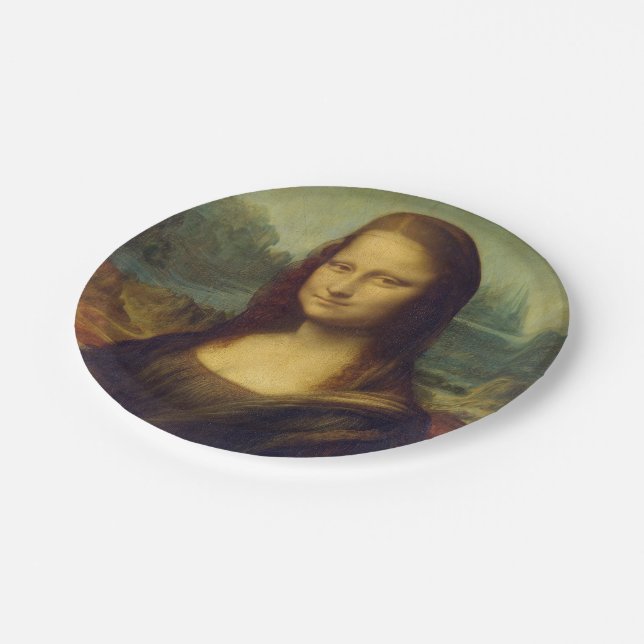 Mona Lisa Paper Plates (Angled)
