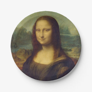 Mona Lisa Paper Plates