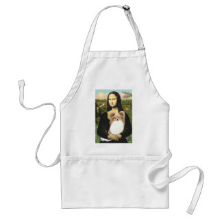 Mona Lisa - Papillon 4 Adult Apron