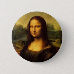 Mona Lisa Pinback Button