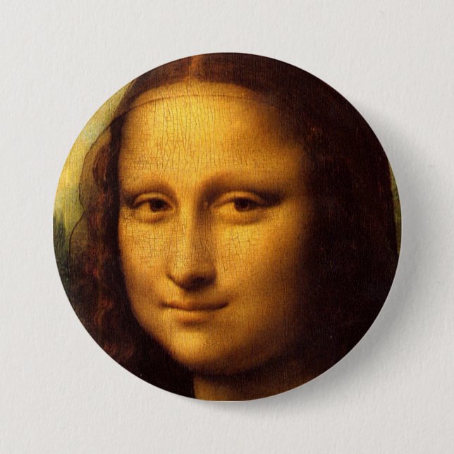 Mona Lisa Pinback Button (Front)