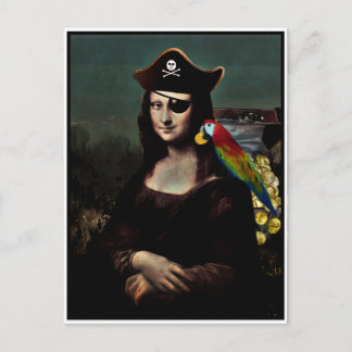 Mona Lisa Pirate Captain Postcard