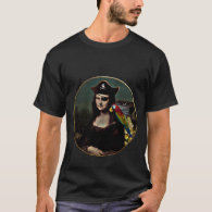 Mona Lisa Pirate Captain T-Shirt