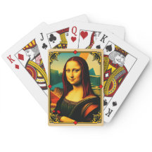 Mona Lisa Playing Card