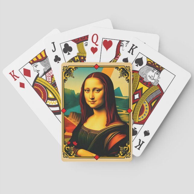 Mona Lisa Playing Card (Back)