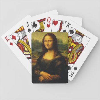 Mona Lisa Playing Cards by ERICS_FUN_FACTORY at Zazzle