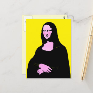 Mona Lisa Pop Art Postcard