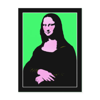 Mona Lisa Pop Art  Postcard