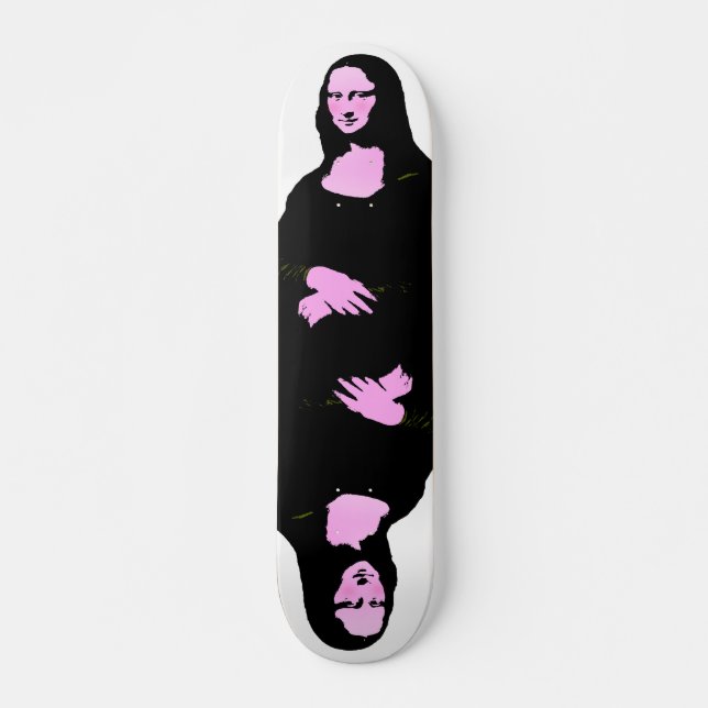 Mona Lisa Pop Art  Skateboard Deck (Front)