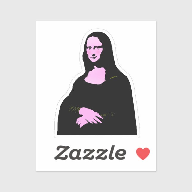 Mona Lisa Pop Art  Sticker (Sheet)