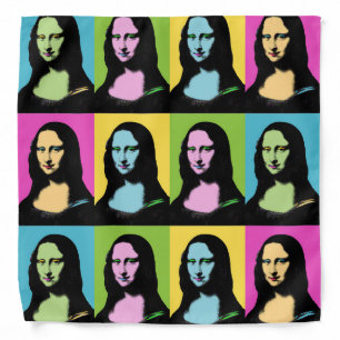 Mona Lisa - Pop Art Style Bandana