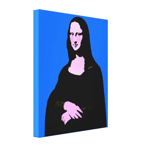 Mona Lisa Pop Art Style Canvas Print | Zazzle