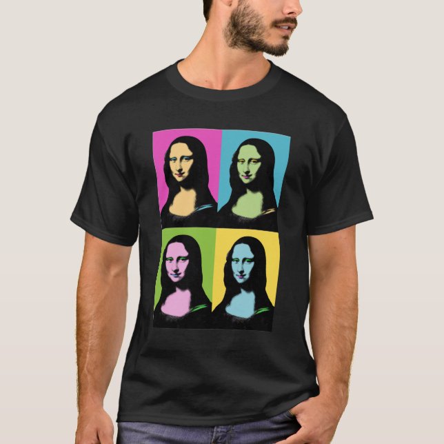 Mona Lisa - Pop Art Style T-Shirt (Front)