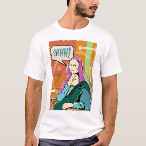 Mona Lisa pop art T_Shirt