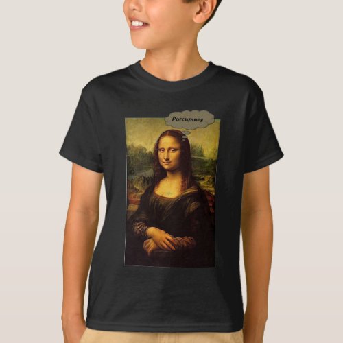 Mona Lisa Porcupines T_Shirt