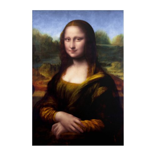 Mona Lisa Portrait of Lisa Gherardini Acrylic Print