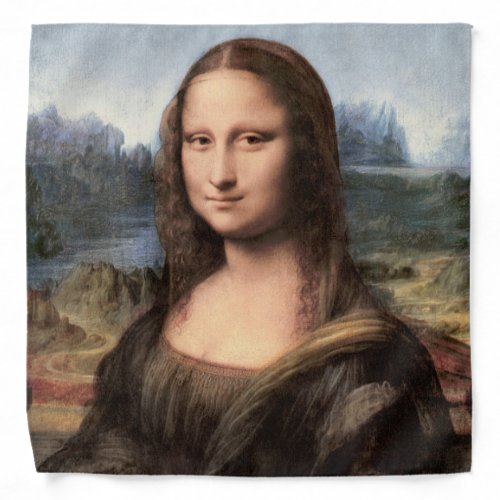 Mona Lisa Portrait  Painting Bandana