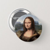 Mona Lisa Portrait / Painting Button (Front & Back)