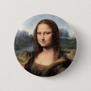 Mona Lisa Portrait / Painting Button