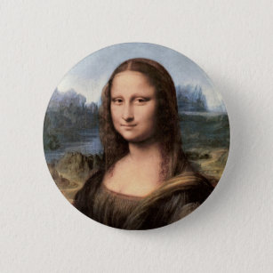 Mona Lisa Portrait / Painting Button
