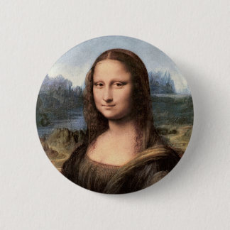 Mona Lisa Portrait / Painting Button
