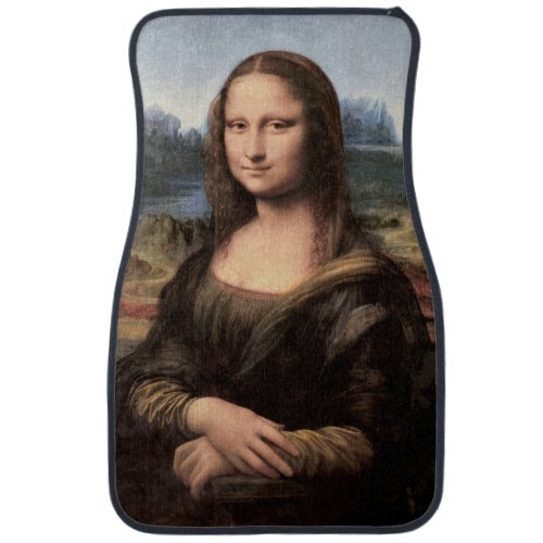 Mona Lisa Portrait  Painting Car Floor Mat