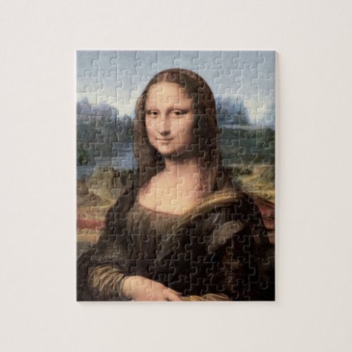 Mona Lisa Portrait  Painting Jigsaw Puzzle