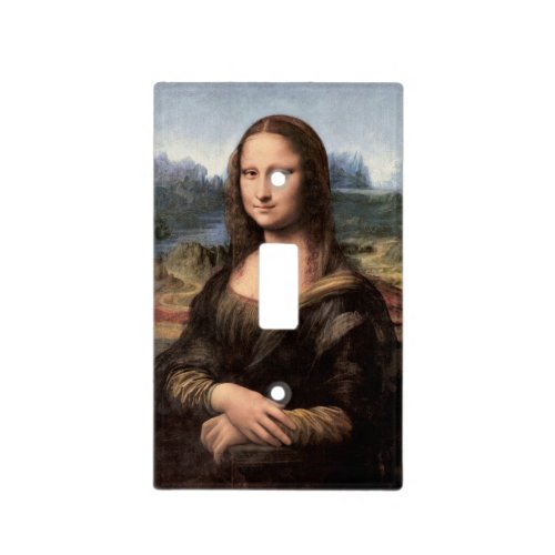 Mona Lisa Portrait  Painting Light Switch Cover