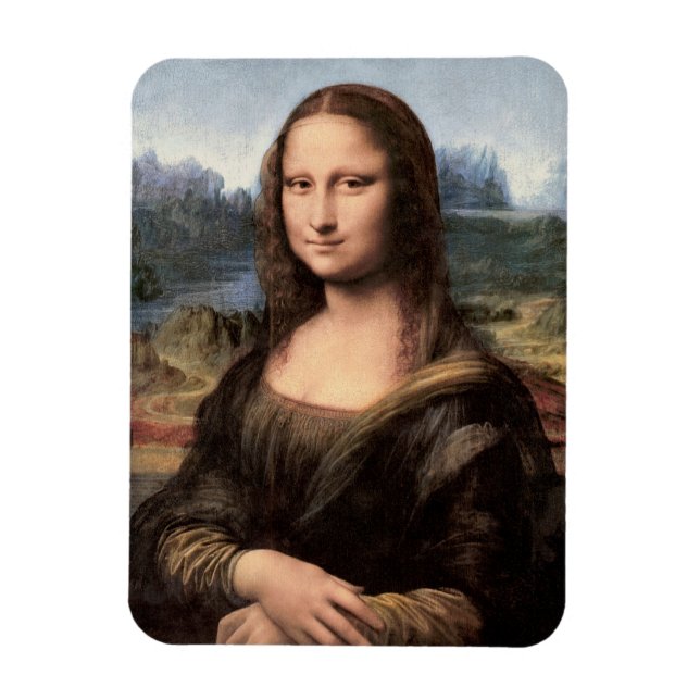 Mona Lisa Portrait / Painting Magnet (Vertical)