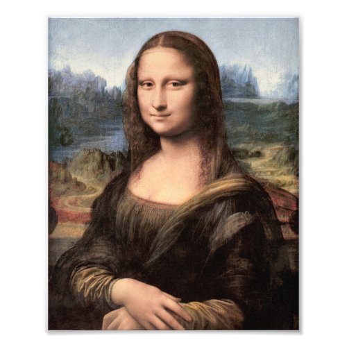 Mona Lisa Portrait  Painting Photo Print