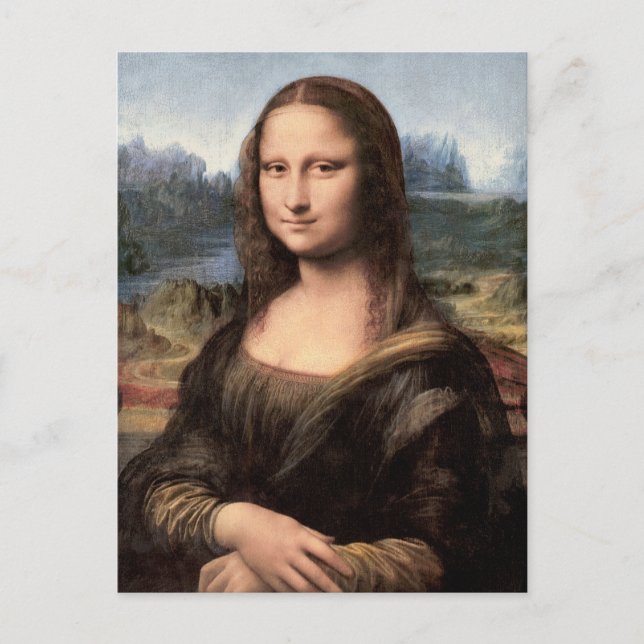 Mona Lisa Portrait / Painting Postcard (Front)