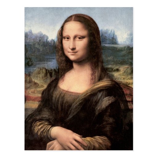 Mona Lisa Portrait / Painting Postcard | Zazzle