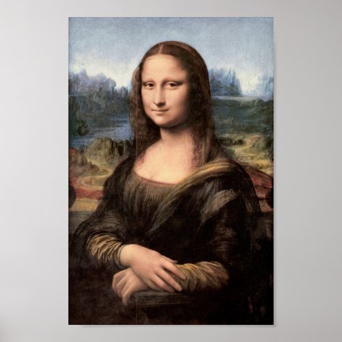 Mona Lisa Portrait  Painting Poster