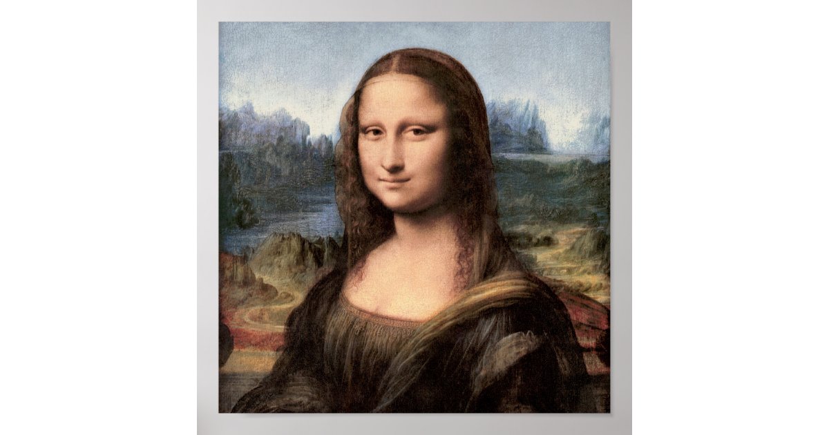 Mona Lisa Portrait / Painting Poster | Zazzle