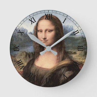 Mona Lisa Portrait / Painting Round Clock